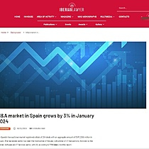 M&A market in Spain grows by 3% in January 2024